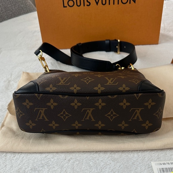 Louis Vuitton Odeon PM black monogram and gold hardware shoulder bag - Picture 7 of 11